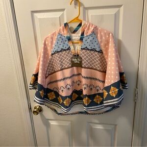 Matilda Jane Pink and Blue Cape with Nordic Design